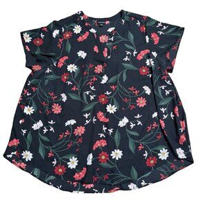 Torrid Semi Sheer Top Floral Women's Size 3 Plus Size